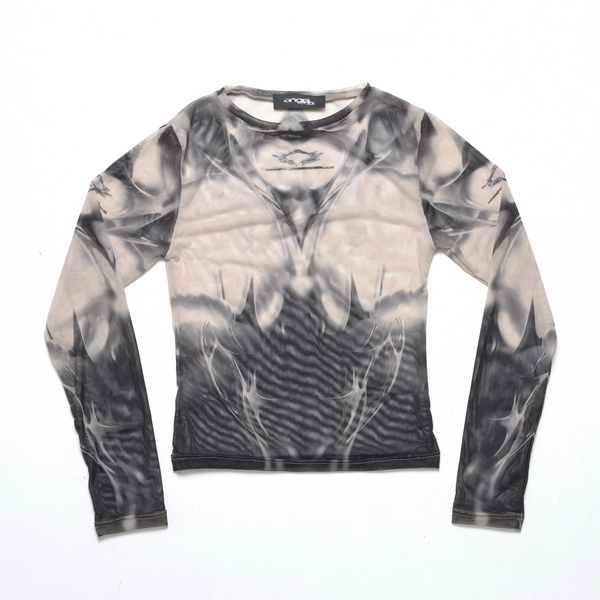 ★2025SS新作★illio★angel wing mesh long sleeve MUSINSA | ILLIO Black angel wing mesh long sleeve